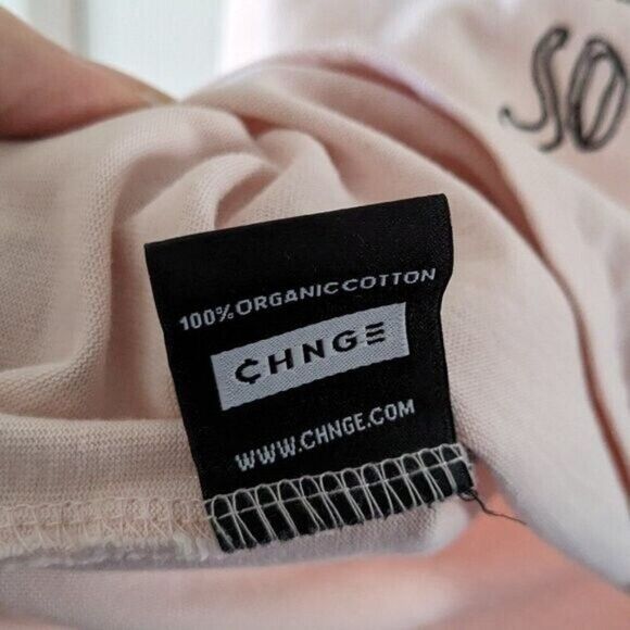 Cute CHNGE Feminist Graphic Message Long-Sleeved Tee Sz M VGUC - Picture 9 of 11